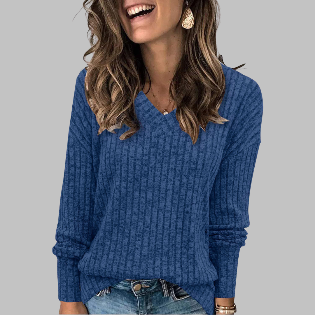 Sienna Soft V-Neck Long Sleeve Top