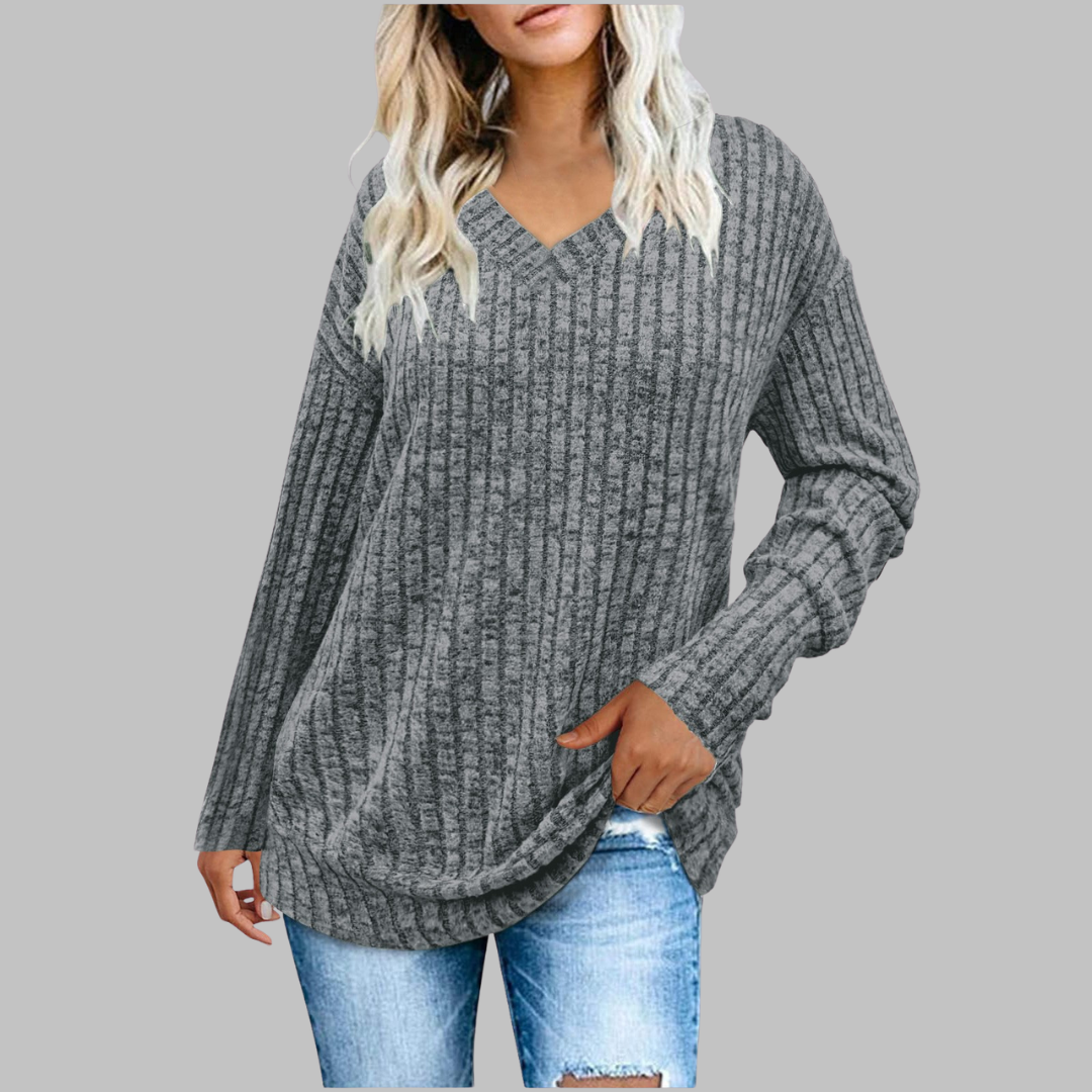 Sienna Soft V-Neck Long Sleeve Top
